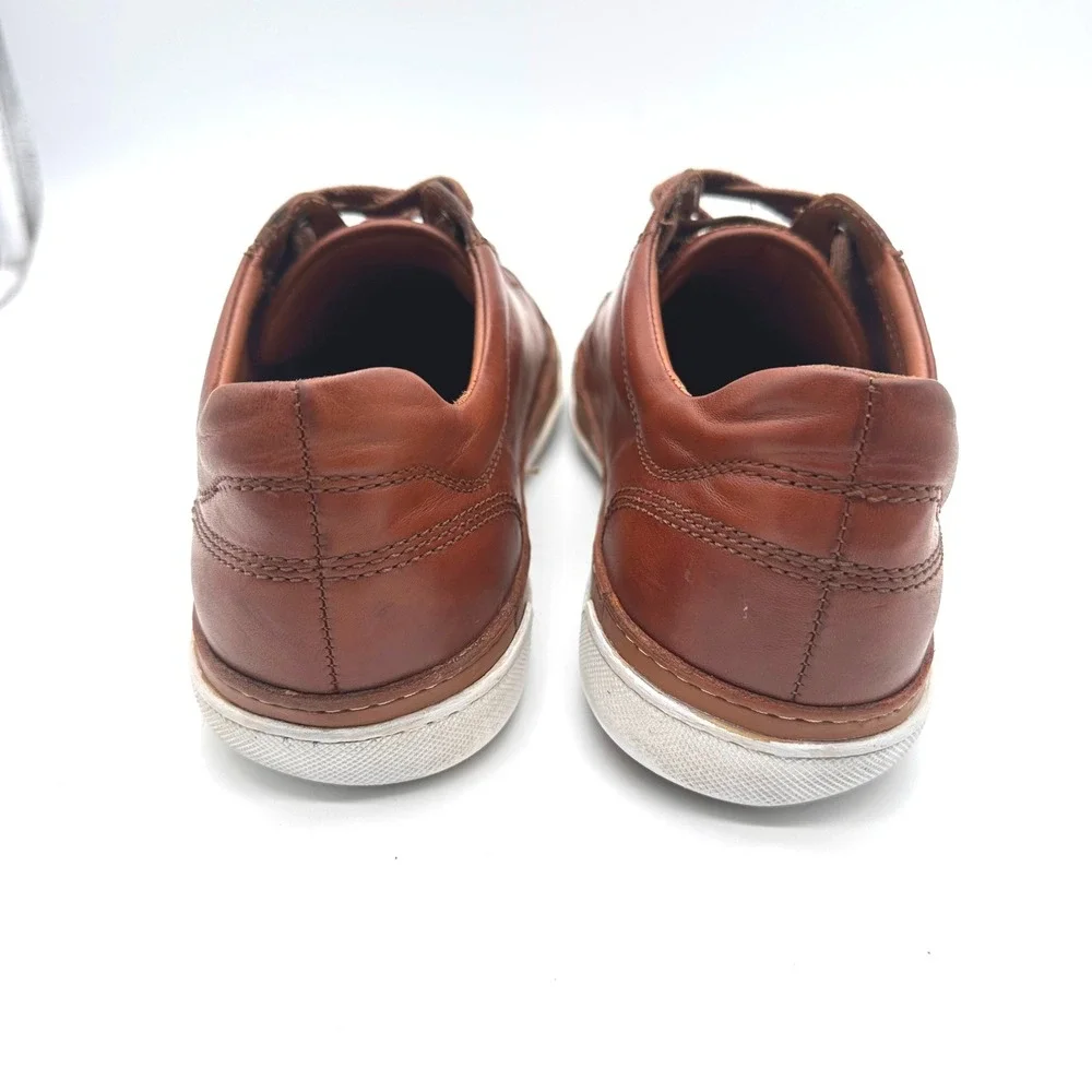 Allen Edmonds Porter Derby Sneakers Mens 8.5 D Tan Leather Low Top Portugal